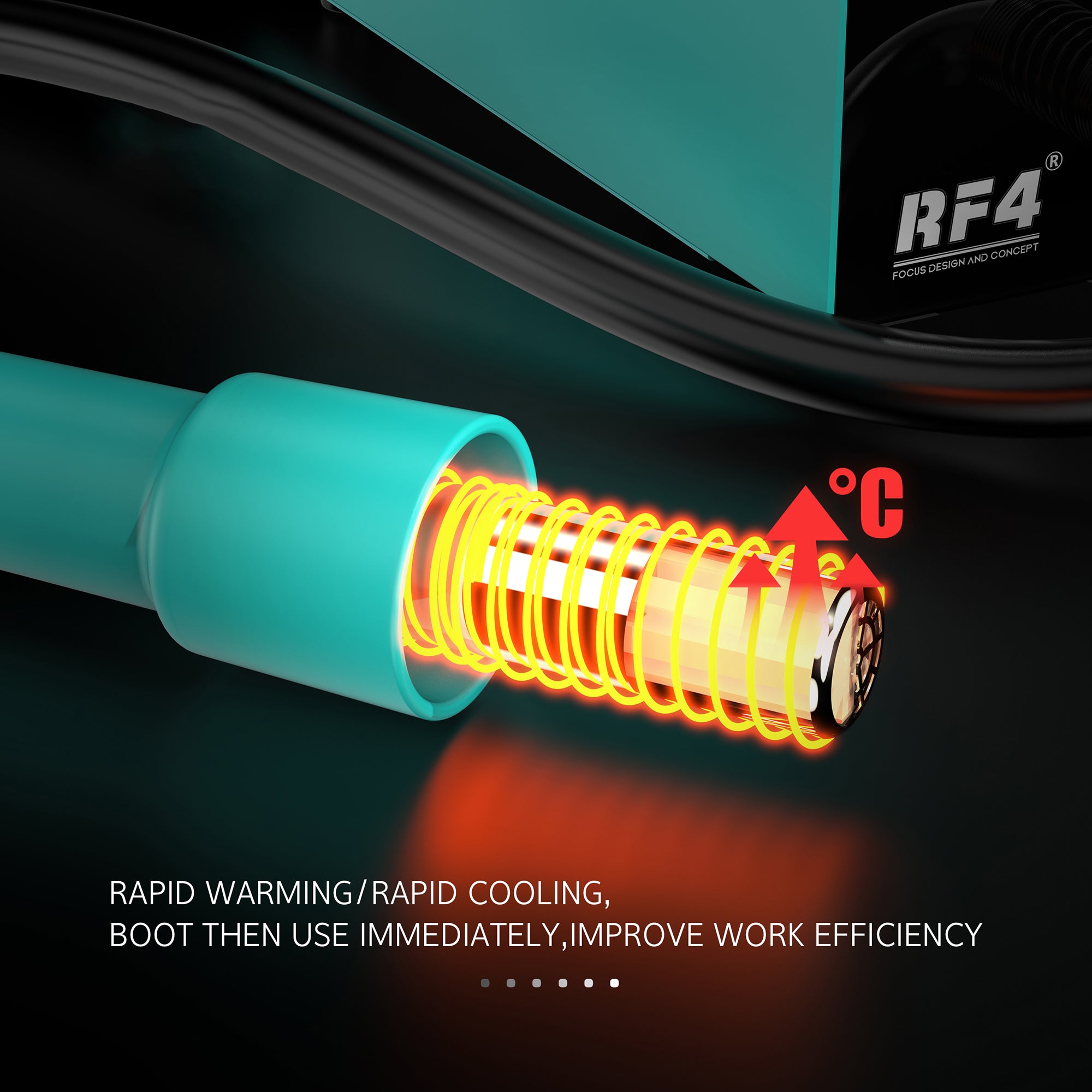 RF4 RF-H5 800W BGA Rework Solder Station Soldering Heat Air Gun with 5 Nozzles RF4 RF-H5 800W BGA Rework Solder Station Soldering Heat Air Gun with 5 Nozzles
